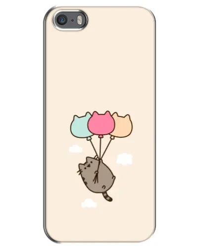 Чехол для iPhone 5 / 5s / SE с картинкой «Пушин на шариках»