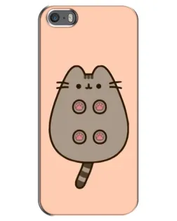 Чехол для iPhone 5 / 5s / SE с картинкой «Пушин пузиком кверху»