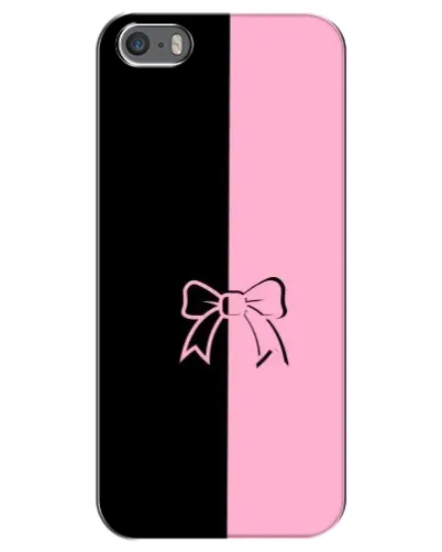 Чехол для iPhone 5 / 5s / SE с картинкой «Половинки банта»