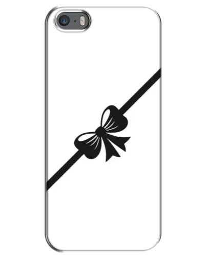 Чехол для iPhone 5 / 5s / SE с картинкой «Диагональный бант»