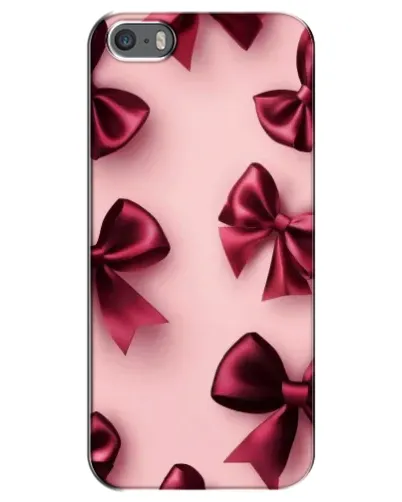 Чехол для iPhone 5 / 5s / SE с картинкой «Бордовый атлас»