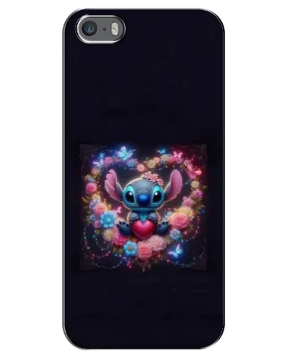 Чохол для iPhone 5 / 5s / SE з картинкою «Stitch у квітах»