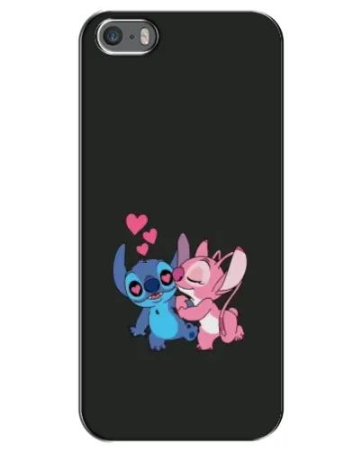 Чохол для iPhone 5 / 5s / SE з картинкою «Анжел цілує Стіча»