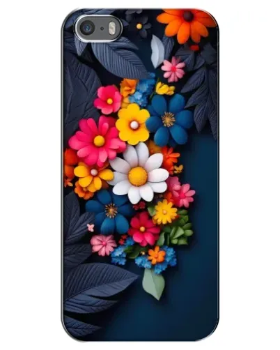 Чехол для iPhone 5 / 5s / SE с картинкой «Цветочная феерия»