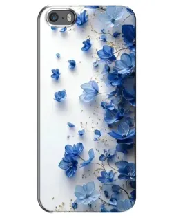 Чехол для iPhone 5 / 5s / SE с картинкой «Голубой цветочный каскад» Чехол для iPhone 5 / 5s / SE с картинкой «Голубой цветочный каскад»