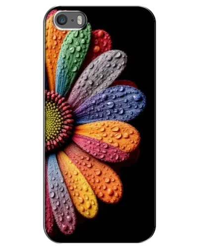 Чехол для iPhone 5 / 5s / SE с картинкой «Радужный цветок»