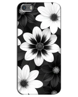 Чехол для iPhone 5 / 5s / SE с картинкой «Монохромные астры» Чехол для iPhone 5 / 5s / SE с картинкой «Монохромные астры»