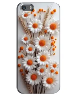 Чехол для iPhone 5 / 5s / SE с картинкой «Белые сухоцветы» Чехол для iPhone 5 / 5s / SE с картинкой «Белые сухоцветы»