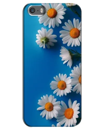 Чехол для iPhone 5 / 5s / SE с картинкой «Белоснежные маргаритки»
