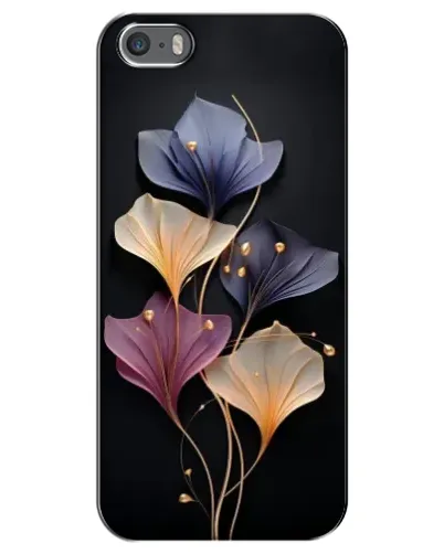 Чехол для iPhone 5 / 5s / SE с картинкой «Лиловые цветы грации»