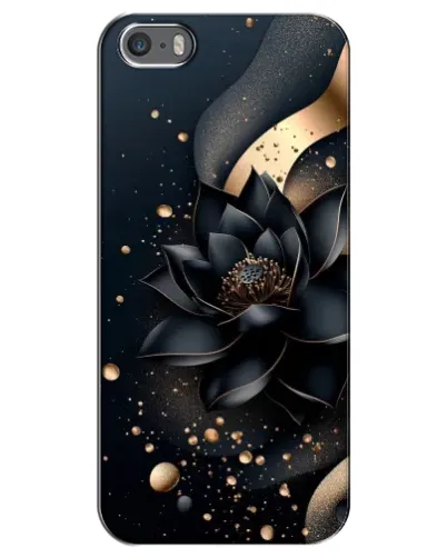 Чехол для iPhone 5 / 5s / SE с картинкой «Черный лотос»