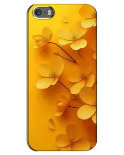 Чехол для iPhone 5 / 5s / SE с картинкой «Золотые лепестки» Чехол для iPhone 5 / 5s / SE с картинкой «Золотые лепестки»