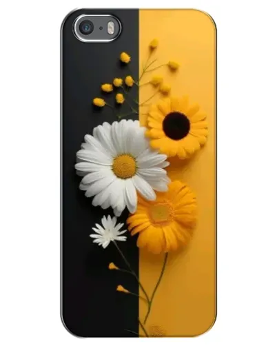Чехол для iPhone 5 / 5s / SE с картинкой «Подсолнух и ромашка»