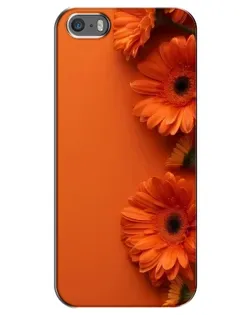 Чехол для iPhone 5 / 5s / SE с картинкой «Оранжевые герберы» Чехол для iPhone 5 / 5s / SE с картинкой «Оранжевые герберы»