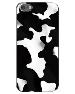 Чехол для iPhone 5 / 5s / SE с картинкой «Черно-белое пятно»
