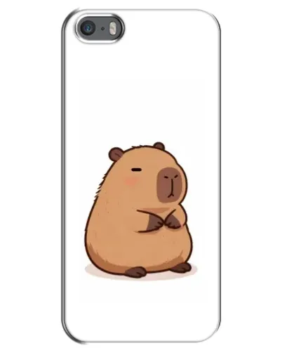 Чехол для iPhone 5 / 5s / SE с картинкой «Толстенькая капибара»