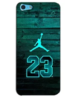 Чехол для iPhone 5c с картинкой «Jordan Cyan 23»