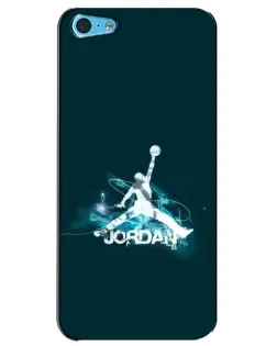 Чехол для iPhone 5c с картинкой «Jordan Blue Fire»
