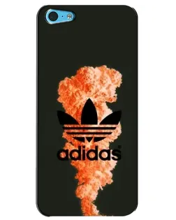 Чехол для iPhone 5c с картинкой «Оранжевый дым Adidas» Чехол для iPhone 5c с картинкой «Оранжевый дым Adidas»
