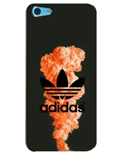 Чехол для iPhone 5c с картинкой «Оранжевый дым Adidas»