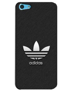 Чехол для iPhone 5c с картинкой «Adidas Карбоновая текстура»