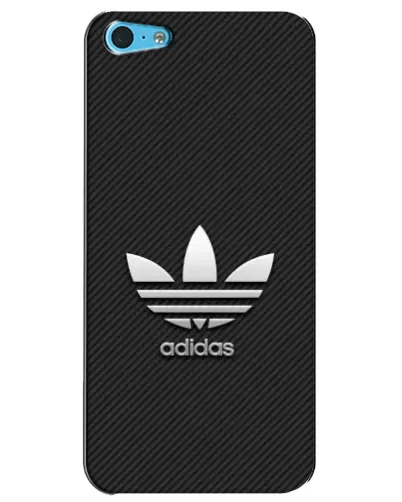 Чехол для iPhone 5c с картинкой «Adidas Карбоновая текстура»