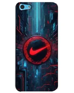Чохол для iPhone 5c з картинкою «Техногенний стиль Nike»
