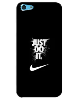 Чохол для iPhone 5c з картинкою «Текстовий принт Nike»