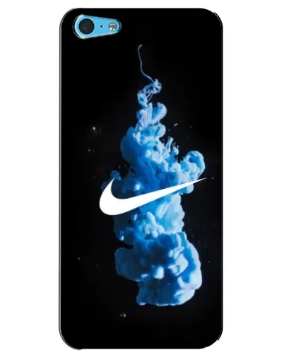 Чехол для iPhone 5c с картинкой «Nike и синий дым» Чехол для iPhone 5c с картинкой «Nike и синий дым»