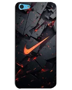 Чохол для iPhone 5c з картинкою «Nike — ефект розломів»