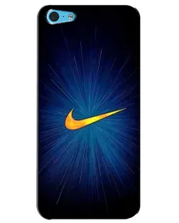 Чохол для iPhone 5c з картинкою «Синій пульс Nike»