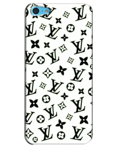 Чохол для iPhone 5c з картинкою «Монохромний хаос LV»