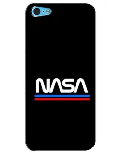 Чохол для iPhone 5c з картинкою «NASA — класика Red Blue»