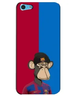 Чехол для iPhone 5c с картинкой «Bored Ape — фанат Барсы»