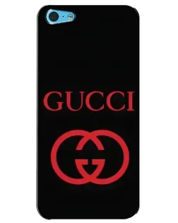 Чехол для iPhone 5c с картинкой «Gucci — красный логотип»