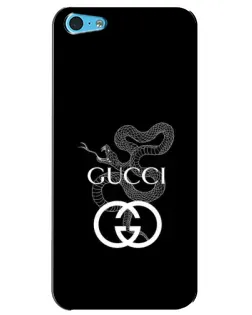 Чехол для iPhone 5c с картинкой «Gucci — серебряная змея»