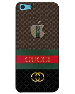 Чехол для iPhone 5c с картинкой «Gucci — брендированный десерт»