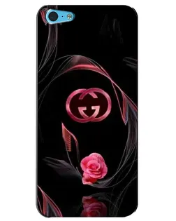 Чехол для iPhone 5c с картинкой «Gucci — неоновая роза»