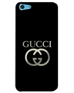 Чехол для iPhone 5c с картинкой «Gucci — золото на черном»