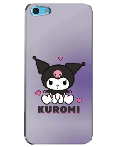 Чохол для iPhone 5c з картинкою «Kuromi — фіолетовий арт»