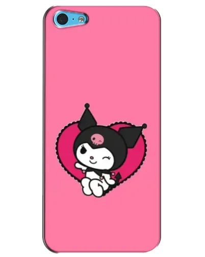 Чохол для iPhone 5c з картинкою «Kuromi — любов у серці»