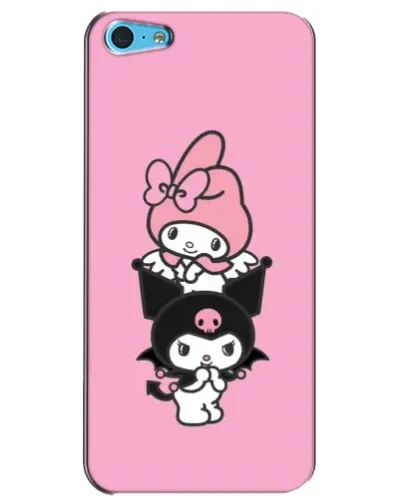 Чохол для iPhone 5c з картинкою «My Melody та Kuromi»