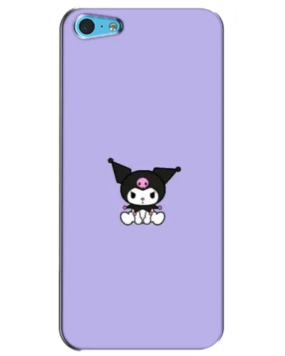 Чохол для iPhone 5c з картинкою «Kuromi — фіолетовий мінімалізм»