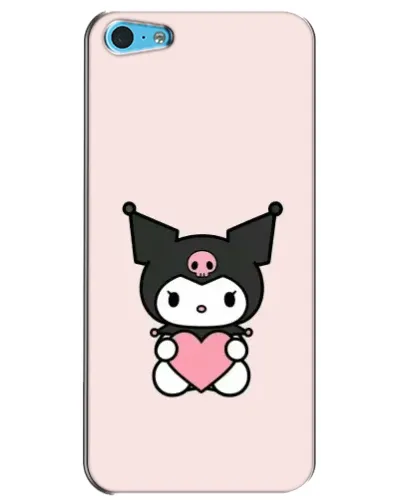 Чохол для iPhone 5c з картинкою «Kuromi та серце»