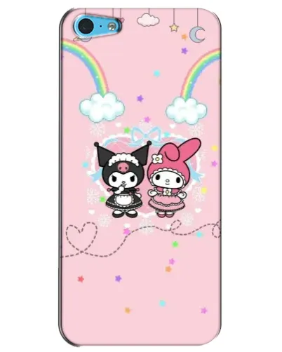 Чохол для iPhone 5c з картинкою «My Melody та Kuromi»
