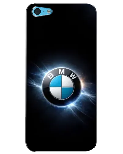 Чехол для iPhone 5c с картинкой «BMW — неоновое сияние»