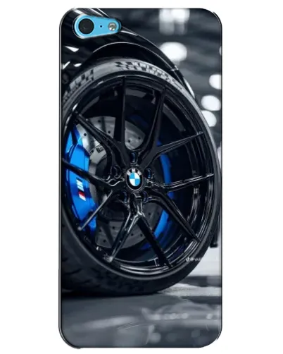 Чехол для iPhone 5c с картинкой «Колесо BMW вблизи»