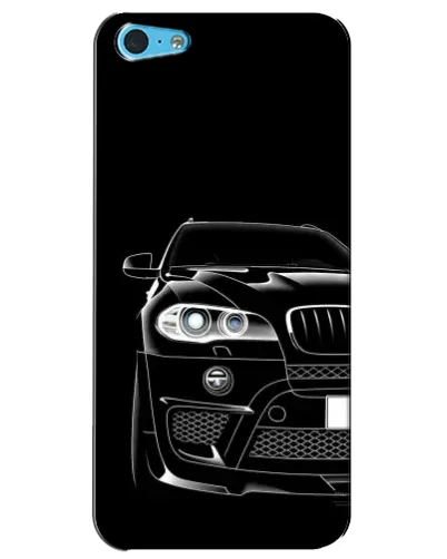 Чехол для iPhone 5c с картинкой «Темный силуэт BMW»