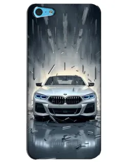 Чехол для iPhone 5c с картинкой «BMW в свете фар» Чехол для iPhone 5c с картинкой «BMW в свете фар»