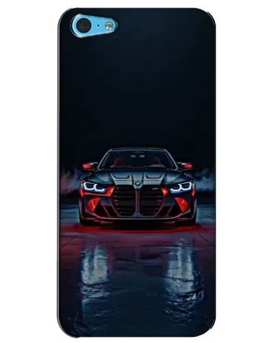Чехол для iPhone 5c с картинкой «BMW на мокрой дороге»